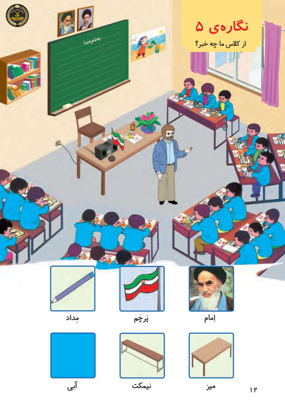 ابزار آموزشی لمینتی پوستر نگارههای ۱ تا ۱۰ فارسی کلاس اول