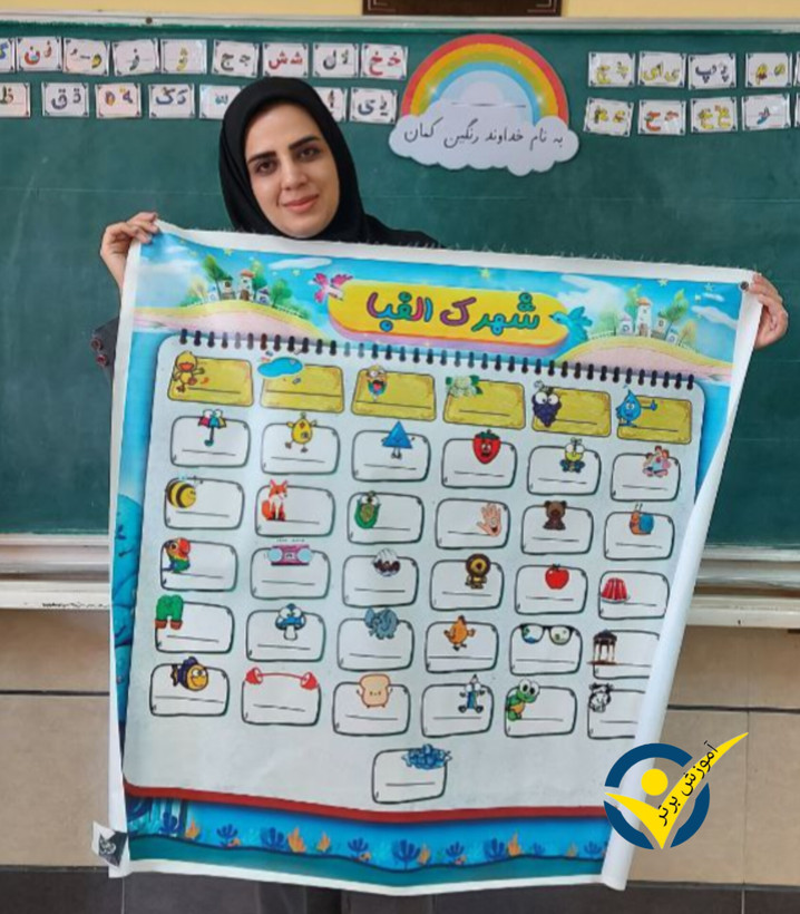 بنر شهرک الفبا مناسب تدریس فارسی کلاس اول
