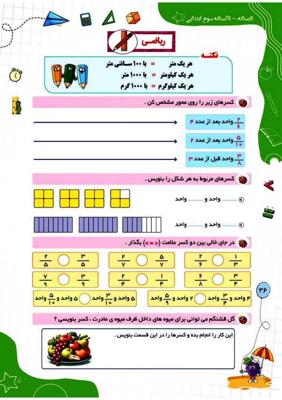 کتاب تابستانه «تاکستانه» کلاس سوم(ورودی چهارم)
