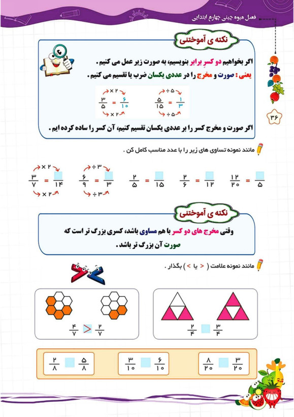 کتاب تابستانه «فصل میوه چینی» کلاس چهارم(ورودی پنجم)