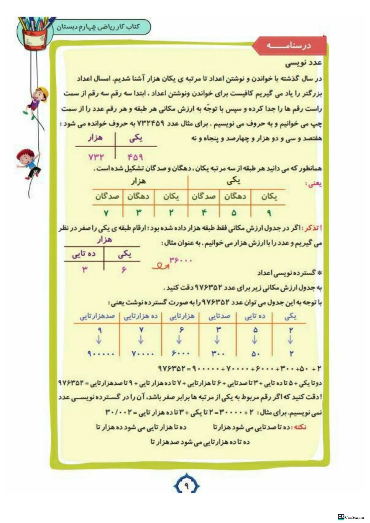 کتاب کار ریاضی چهارم تاک