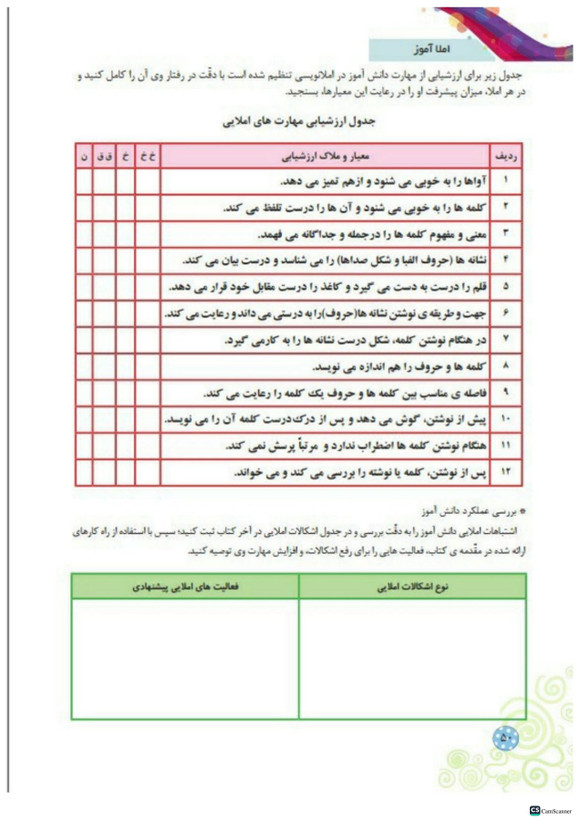 کتاب کار املا آموز کلاس دوم تاک