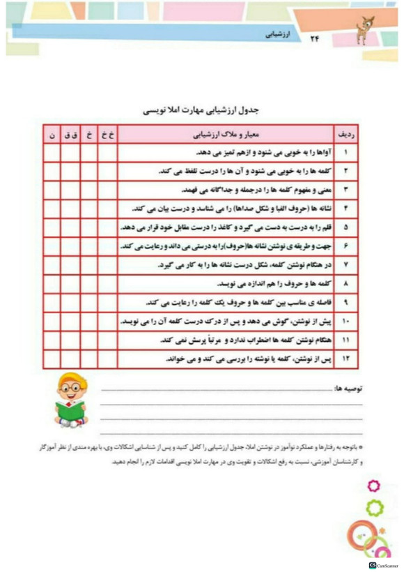 کتاب کار نوآموزان املا اول دبستان تاک
