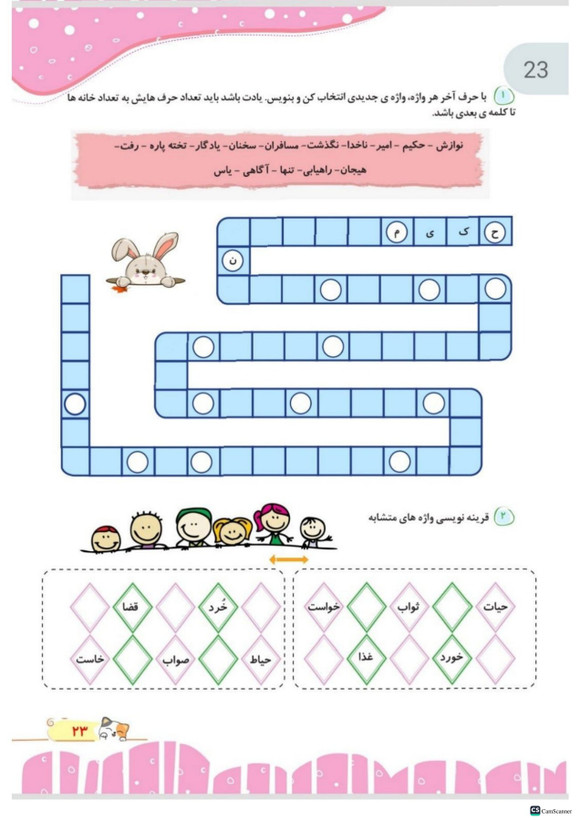 کتاب کار املا آموز چهارم تاک