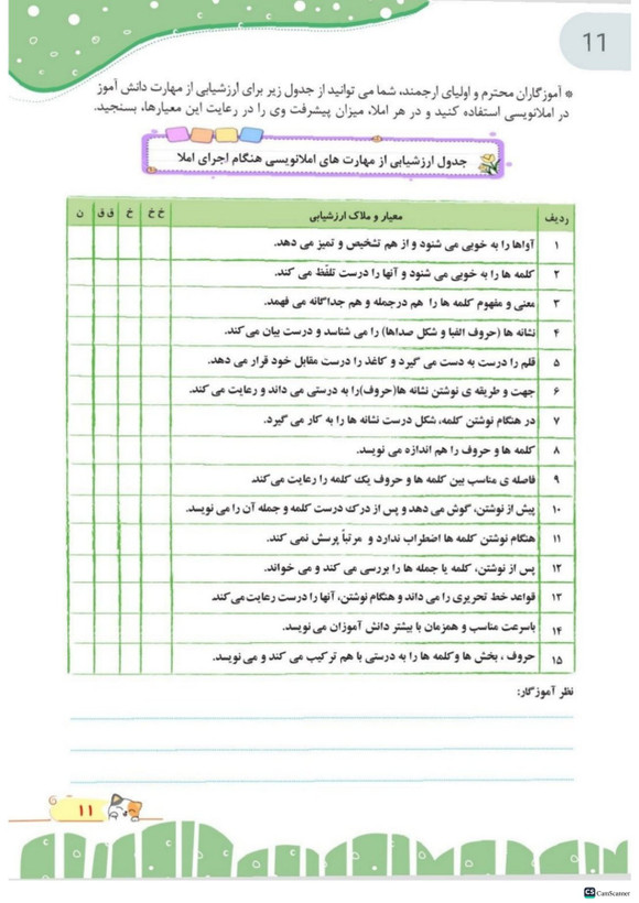 کتاب کار املا آموز چهارم تاک