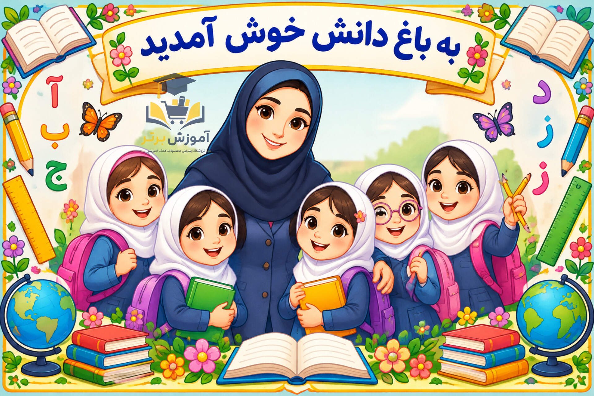ابزار لمینتی ورودی کلاس دخترانه