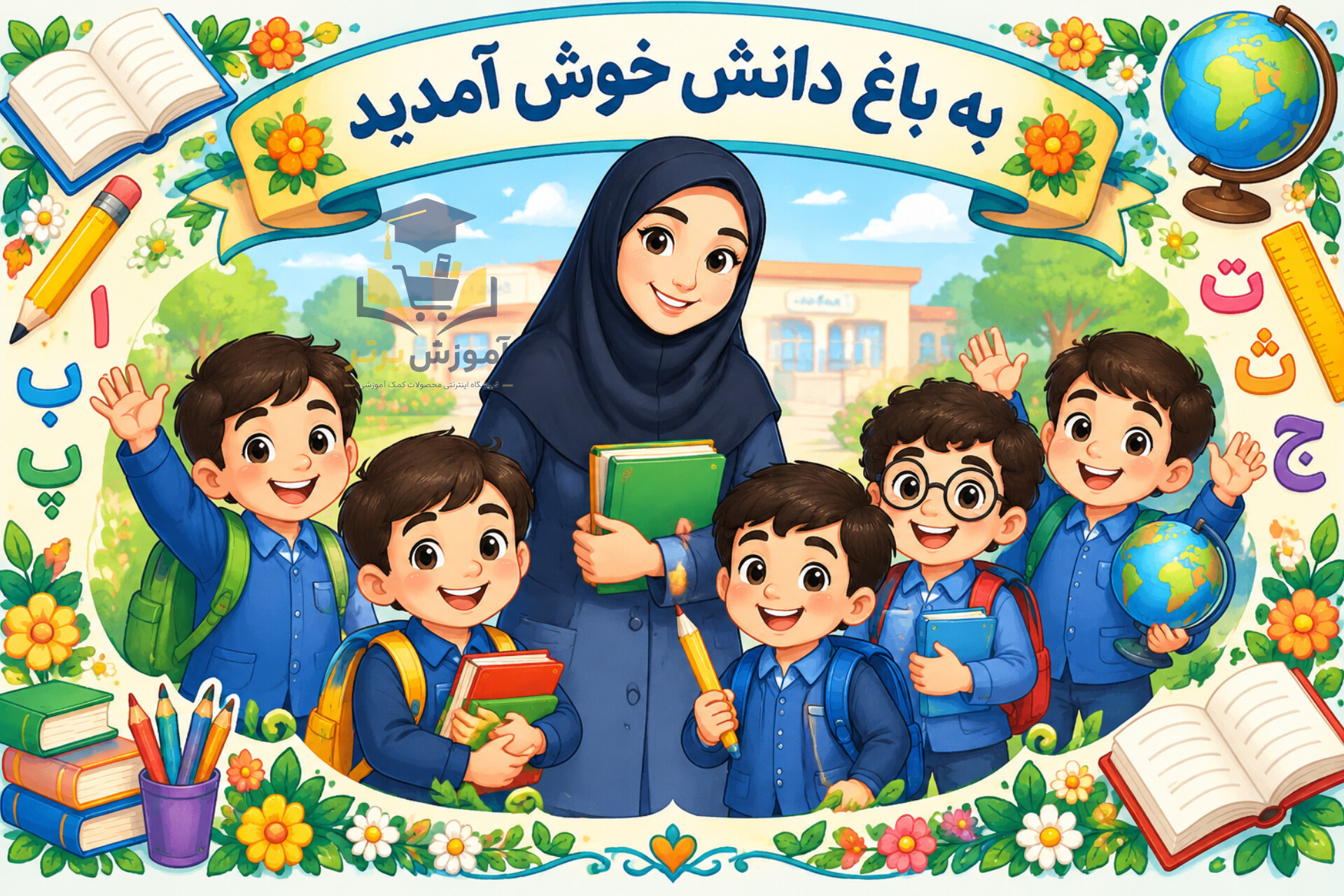 ابزار لمینتی ورودی کلاس پسرانه