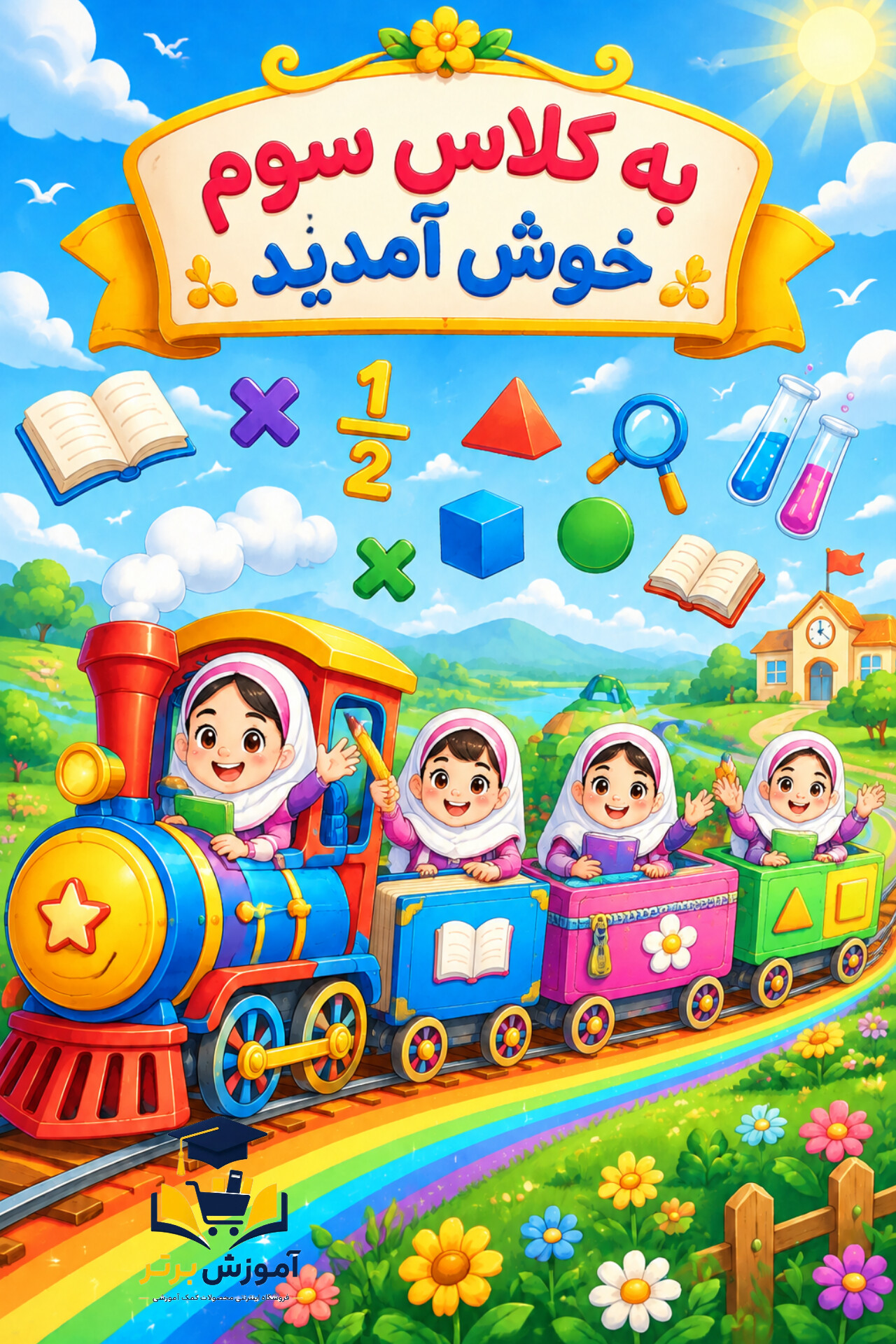 ابزار لمینتی ورودی کلاس دخترانه (به کلاس سوم خوش آمدید)